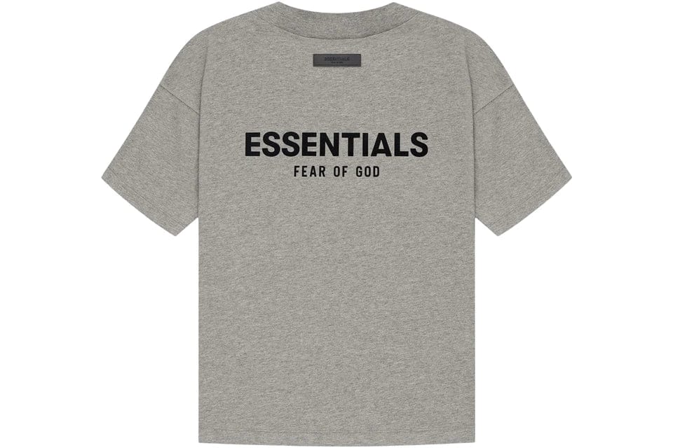ESSENTIALS FOG T-SHIRT DARK HEATHER OATMEAL SS22