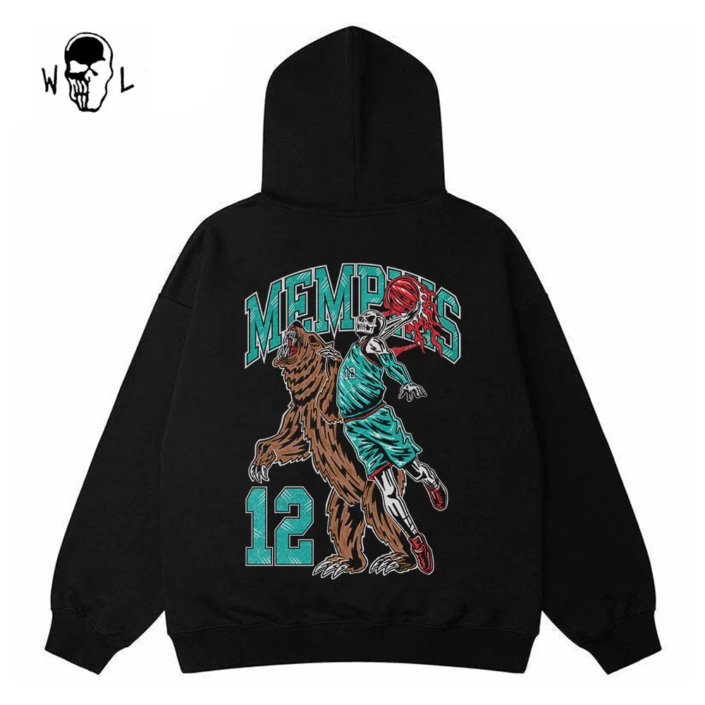 Warren Lotas Memphis Bear #12 Hoodie - Black