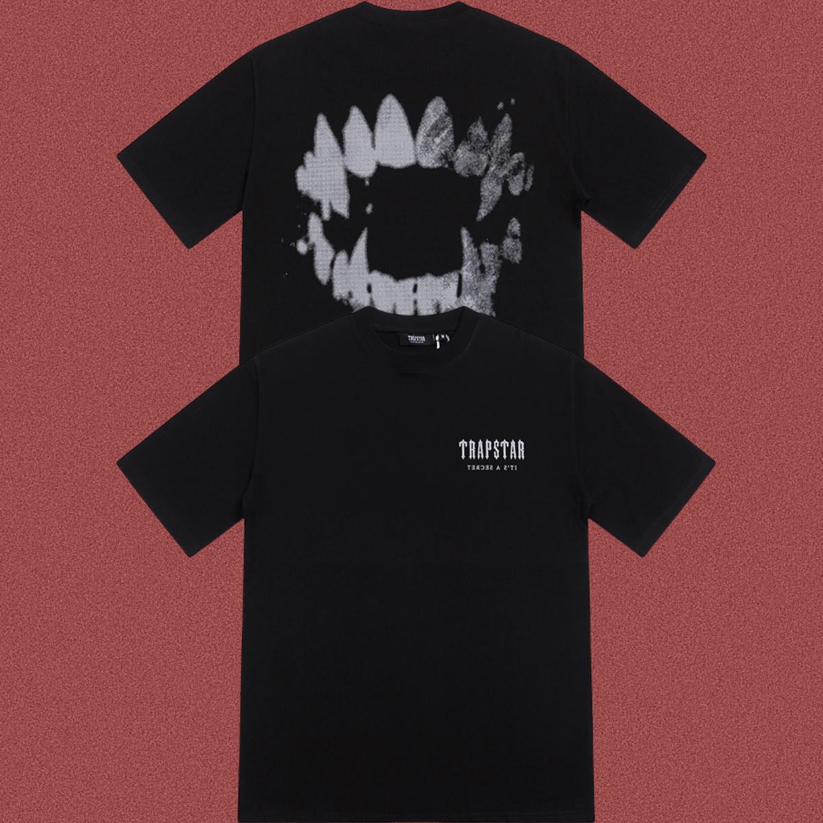 Trapstar Grills & Fangs Back Graphic Tee - Black
