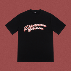 Trapstar "Dream Team" Script Logo Tee - Black/Pink