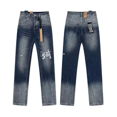 Ksubi Gradient Wash & Box Logo Denim - Dark Blue