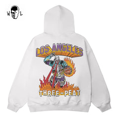 Warren Lotas Los Angeles Three-Peat Hoodie - White