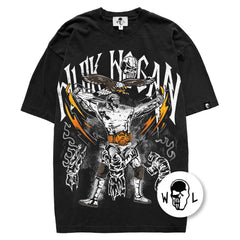 Warren Lotas Hulk Hogan Wrestling T-Shirt - Black