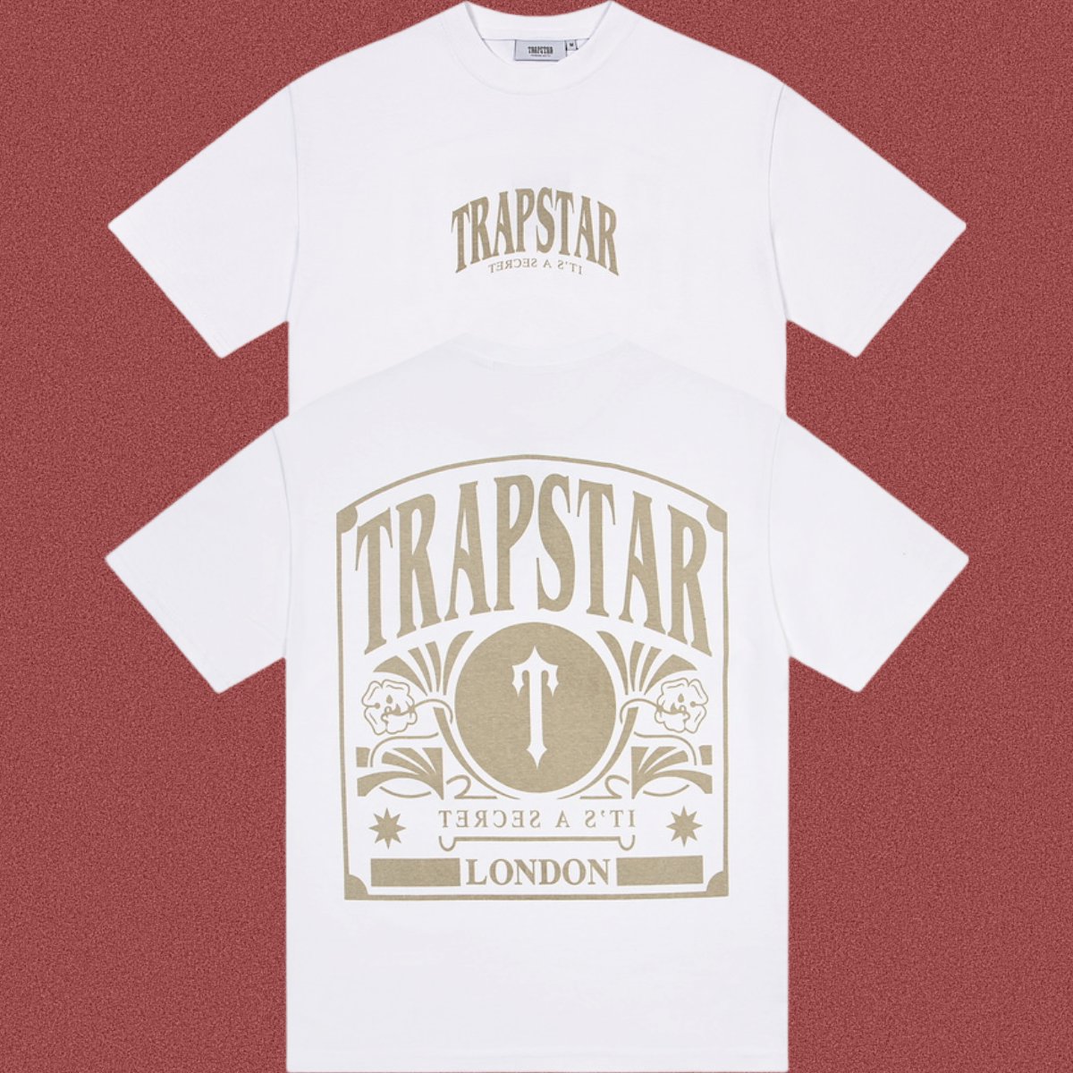 Trapstar Vintage Art Frame Graphic Tee - White/Khaki