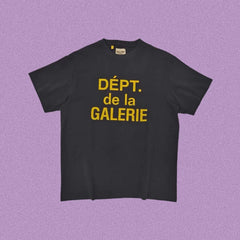 Gallery Dept. DÉPT. de la GALERIE Short Sleeve T-Shirt - Black/Yellow