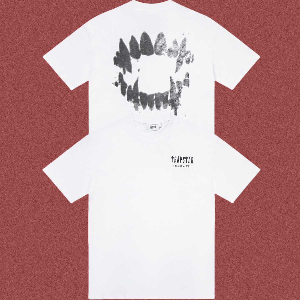 Trapstar Grills & Fangs Back Graphic Tee - White