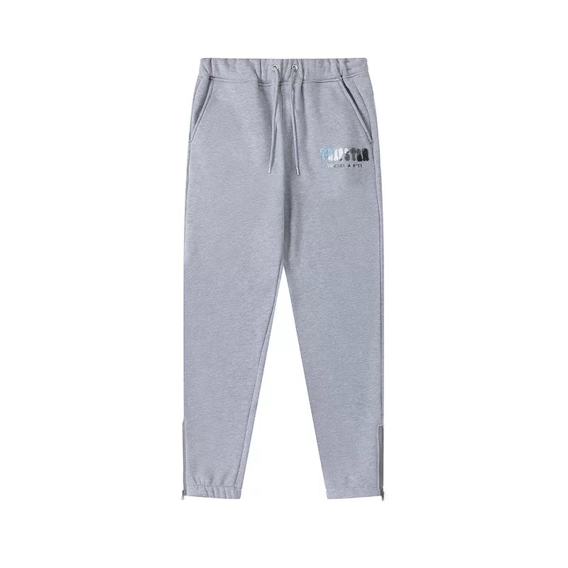 Trapstar Style Autumn/Winter Blue Hip-Print Sweatpants - Heather Grey