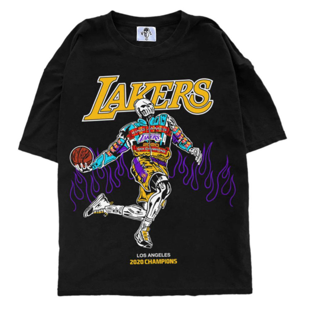 Warren Lotas Los Angeles Lakers 2020 Champions T-Shirt - Black