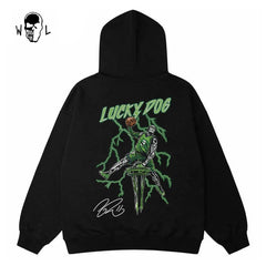 Warren Lotas Lucky Dog Lightning Hoodie - Black