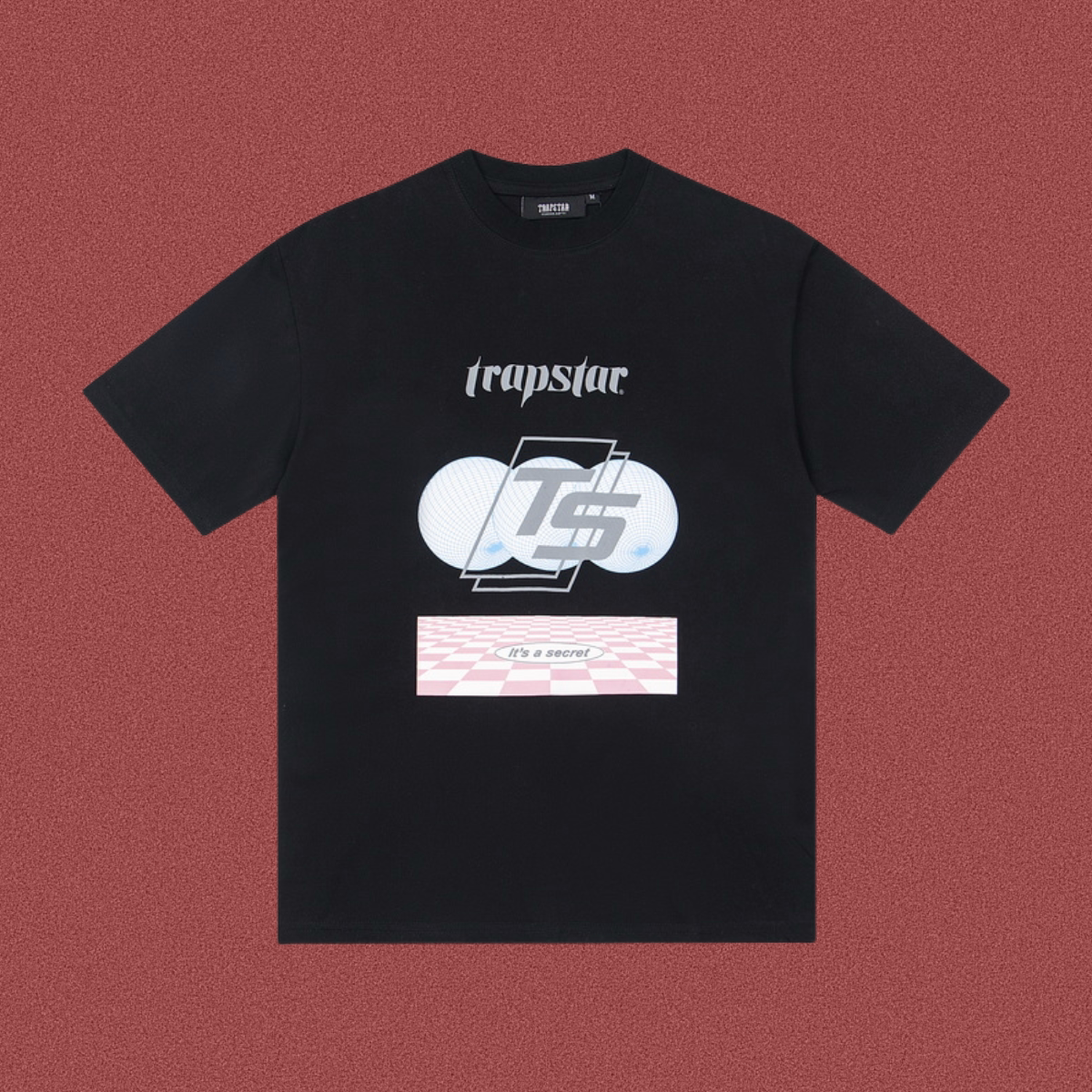 Trapstar Checkered Grid "TS" Graphic Tee - Black