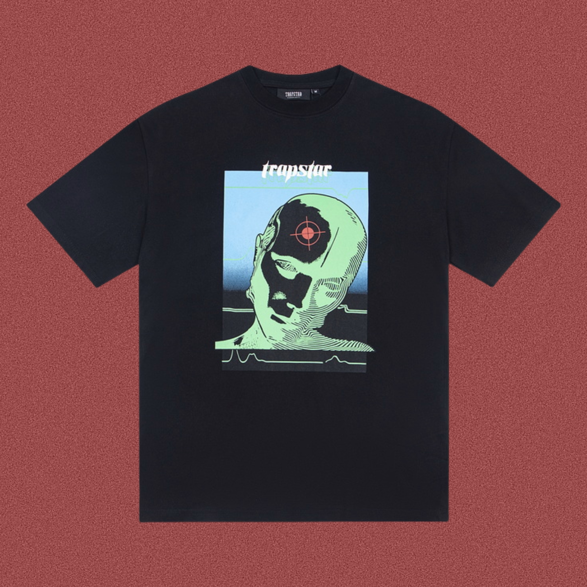 Trapstar Cyberpunk Target Head Graphic Tee - Black