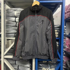 Trapstar Piping Track Jacket - Dark Grey/Black/Red