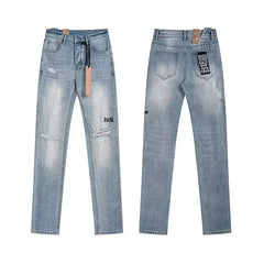 Ksubi Dual Knee Blowout Denim - Light Blue