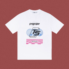 Trapstar Checkered Grid "TS" Graphic Tee - White