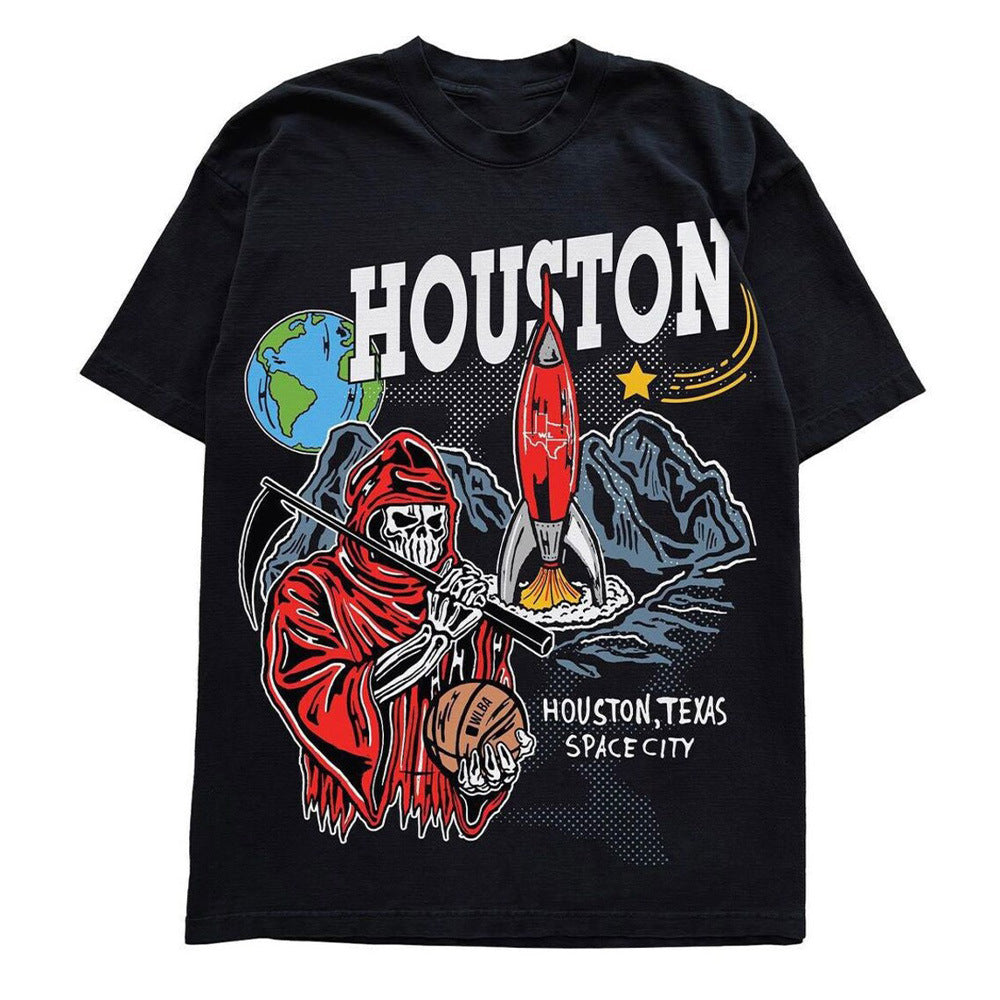 Warren Lotas Houston Space City Reaper T-Shirt - Black