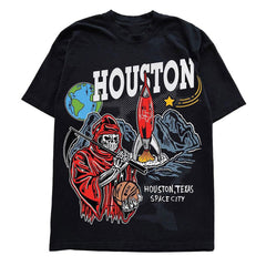 Warren Lotas Houston Space City Reaper T-Shirt - Black