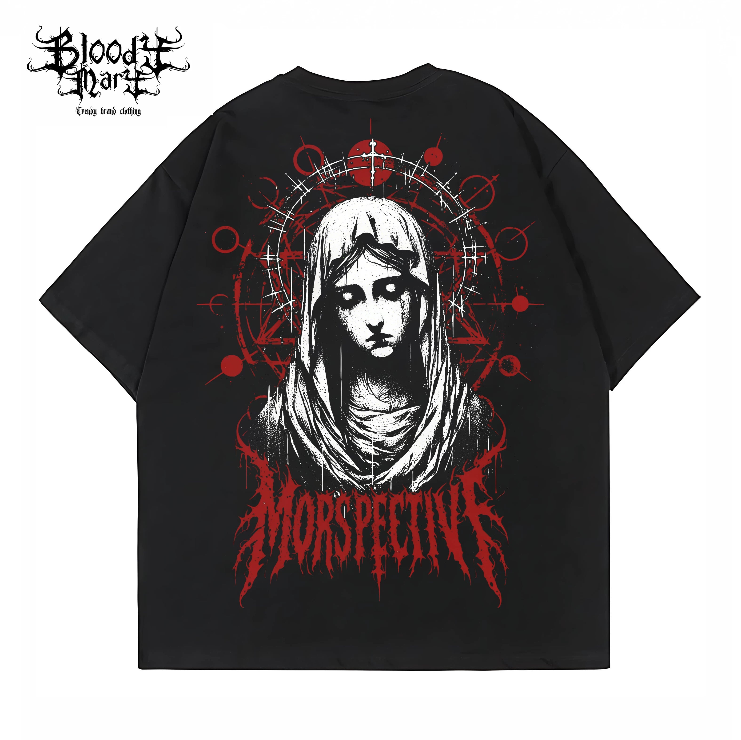 American street retro floral font short sleeved loose cotton heavyweight niche hip-hop tattoo artist trendy T-shirt