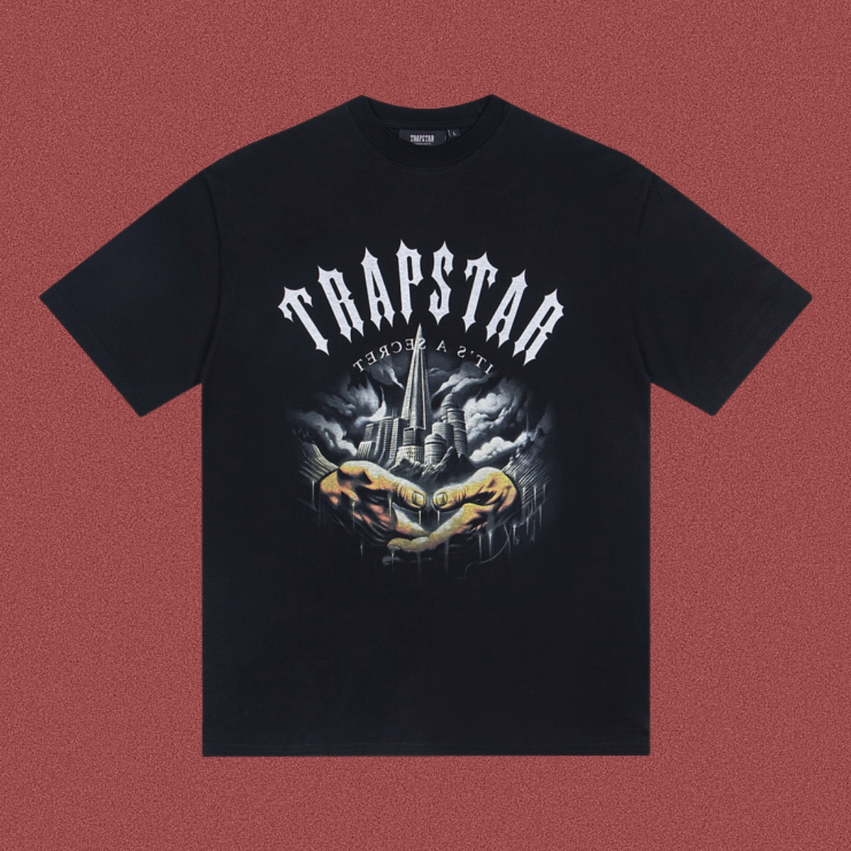 Trapstar Castle Hands Graphic Tee - Black