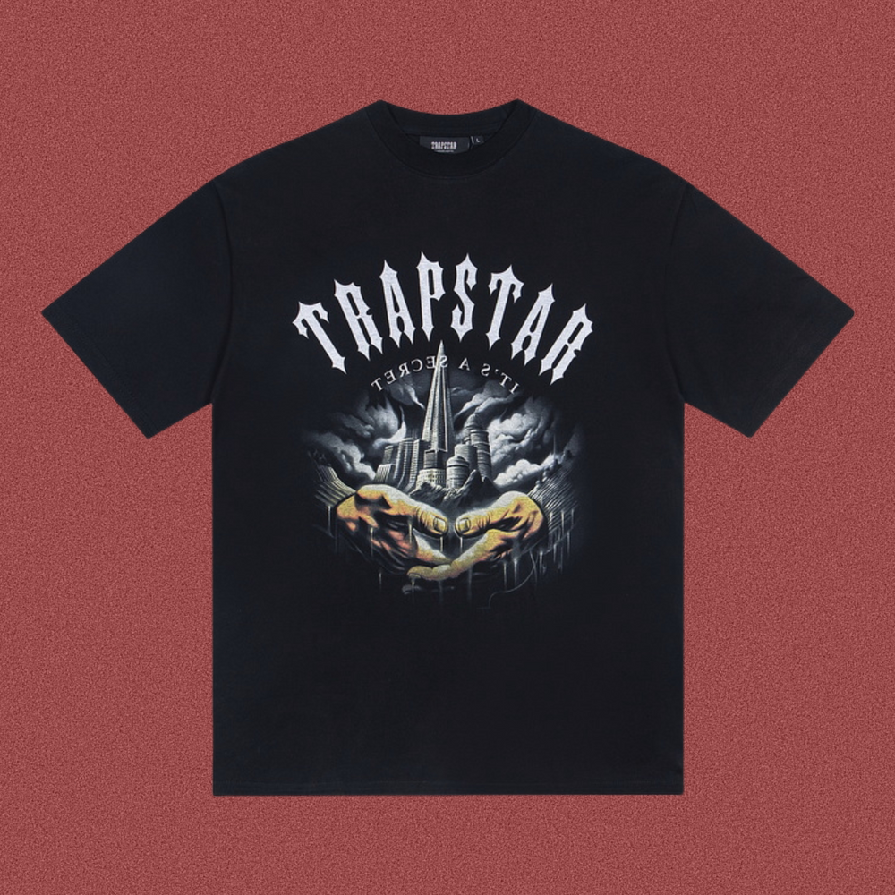 Trapstar Castle Hands Graphic Tee - Black