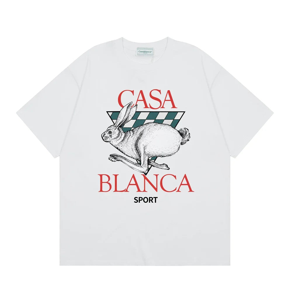 Casablanca Sport Running Rabbit T-Shirt - White