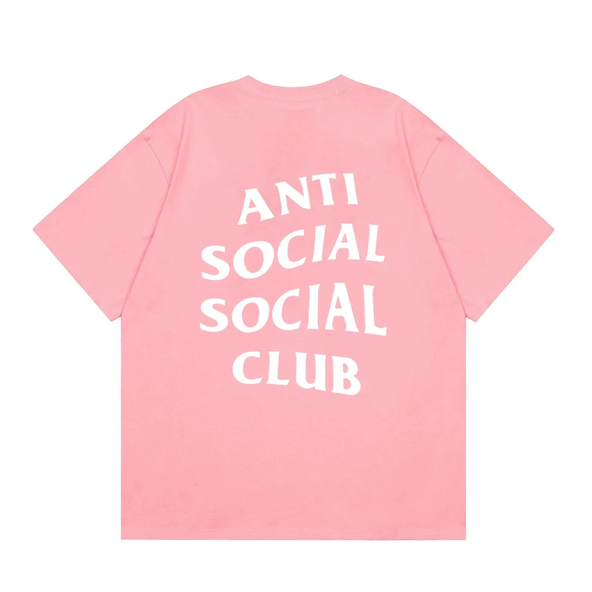 Anti Social Social Club Classic Logo T-Shirt - Pink/White