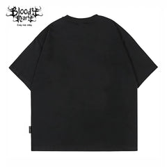 Solid color trendy brand loose T black short sleeved T-shirt for men, versatile, breathable and comfortable, drop shoulder sleeve top, heavyweight pure cotton 280G