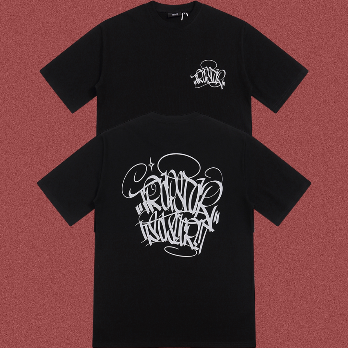 Trapstar Graffiti Signature Graphic Tee - Black