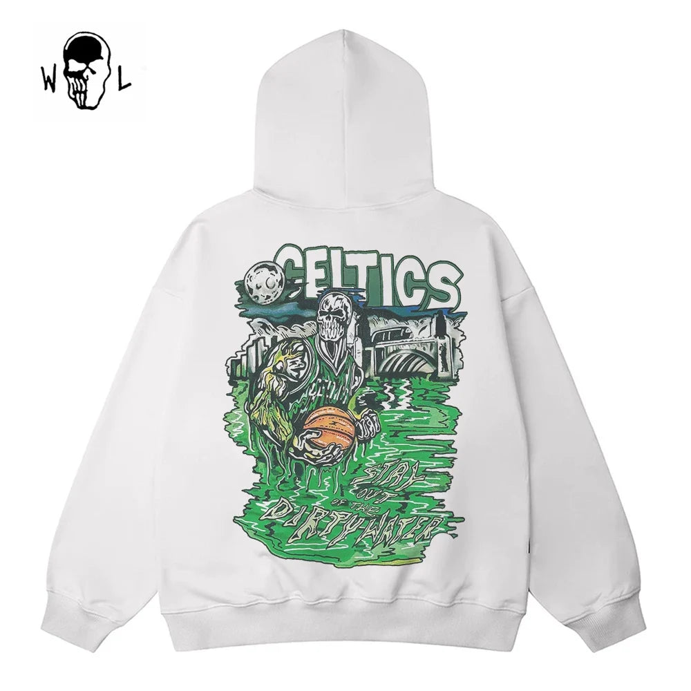 Warren Lotas Boston Celtics "Dirty Water" Hoodie - White