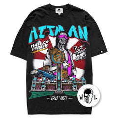 Warren Lotas Bret Hart "Hitman" T-Shirt - Black
