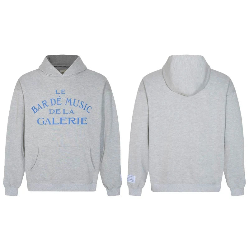Gallery Dept. Blue Text Hoodie