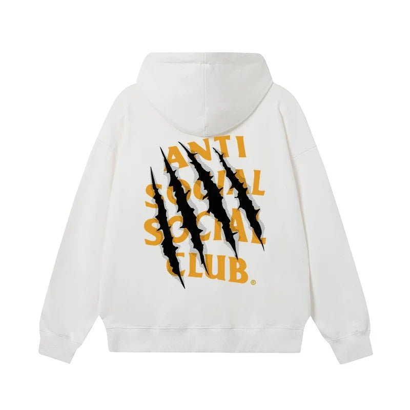 Anti Social Social Club Claw Slash Logo Hoodie - White