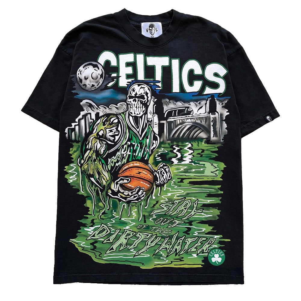 Warren Lotas Boston Celtics "Dirty Water" T-Shirt - Black