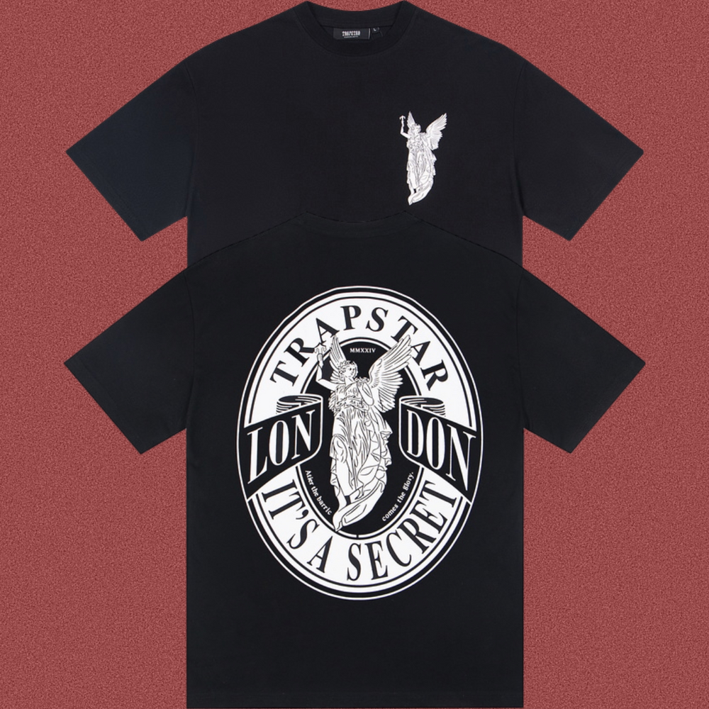 Trapstar Archangel Circular Seal Graphic Tee - Black