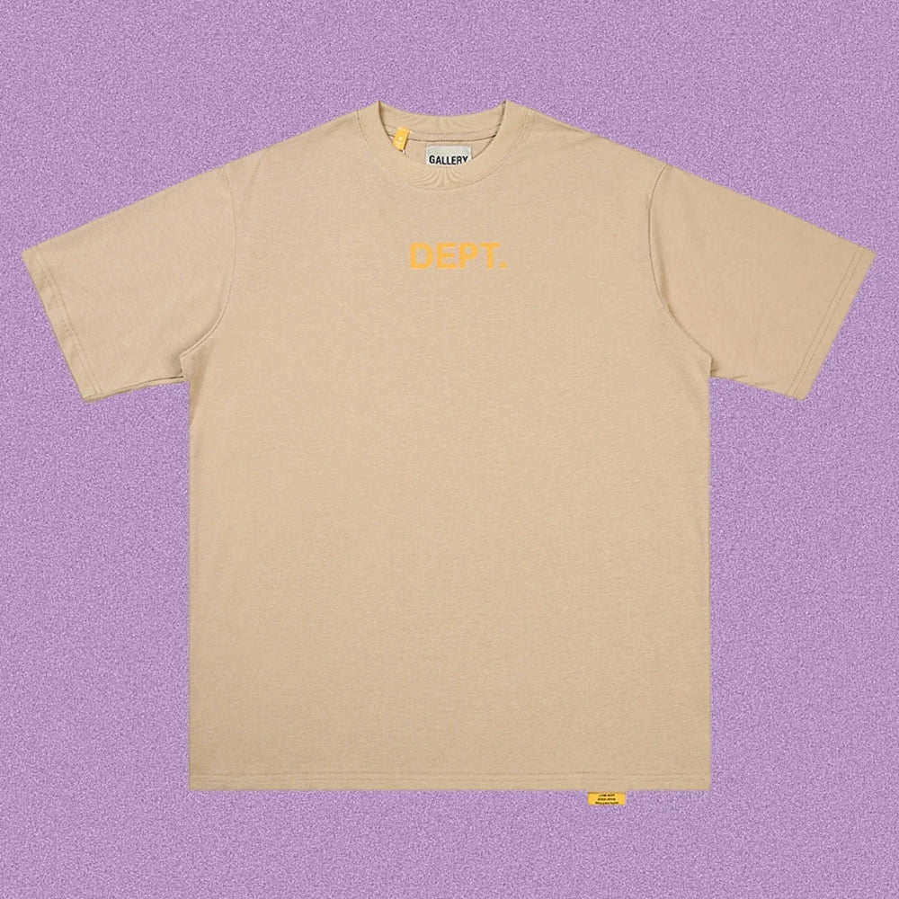 Gallery Dept. Minimalist DEPT. Short Sleeve T-Shirt - Khaki/Yellow