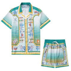 Casablanca Ancient Temple Resort Set - Green / Multi
