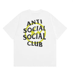 Anti Social Social Club Yellow Circle Logo T-Shirt - White/Black