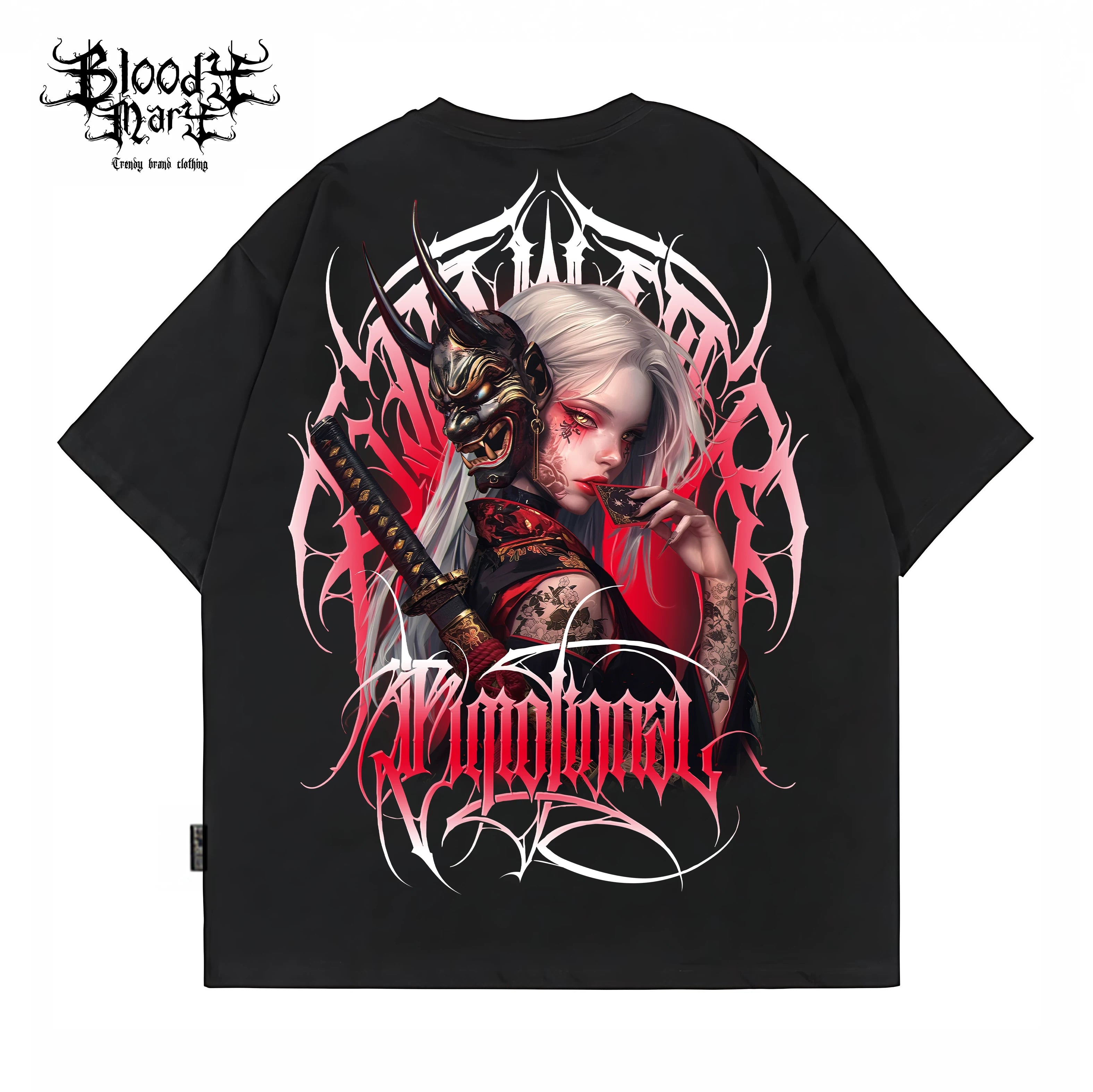 Original fashion brand American small crowd heavy hip-hop fancy characters China-Chic Prajna geisha tattoo artist brand men's and women's T-shirts