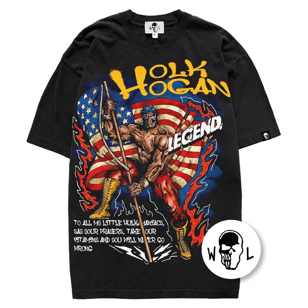 Warren Lotas Hulk Hogan Legend T-Shirt - Black