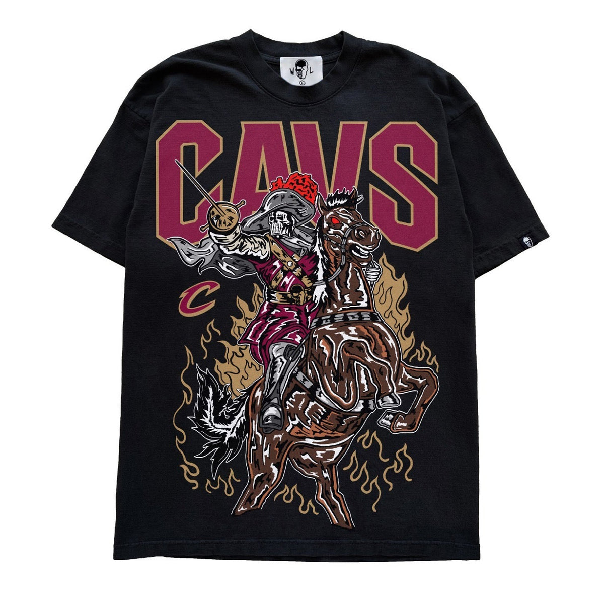 Warren Lotas Cleveland Cavaliers Knight & Horse T-Shirt - Black