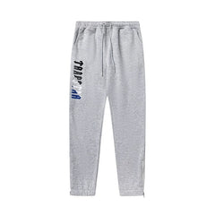 Trapstar Style Autumn/Winter Side-Print Joggers - Heather Grey