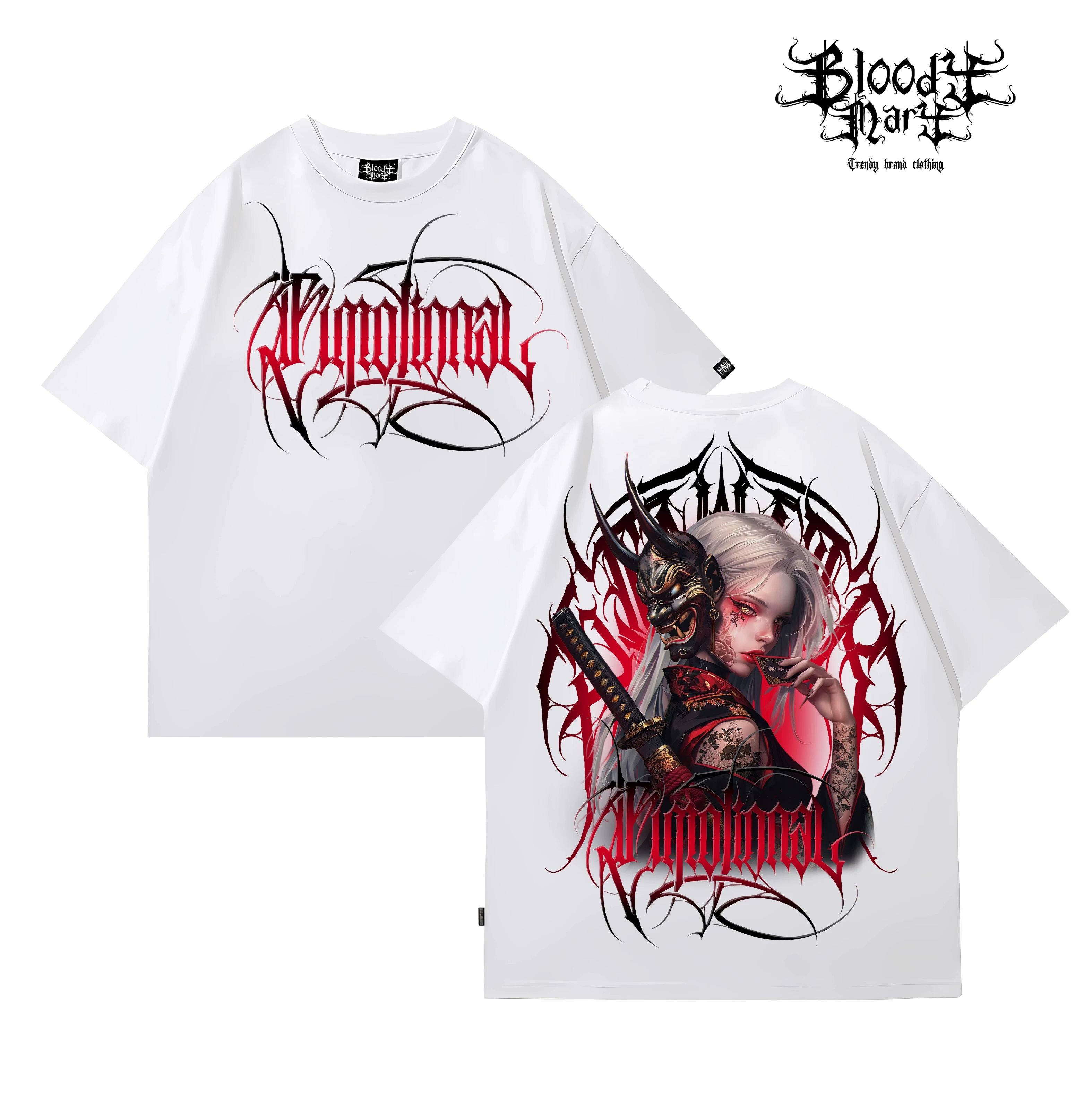 Original fashion brand American small crowd heavy hip-hop fancy characters China-Chic Prajna geisha tattoo artist brand men's and women's T-shirts
