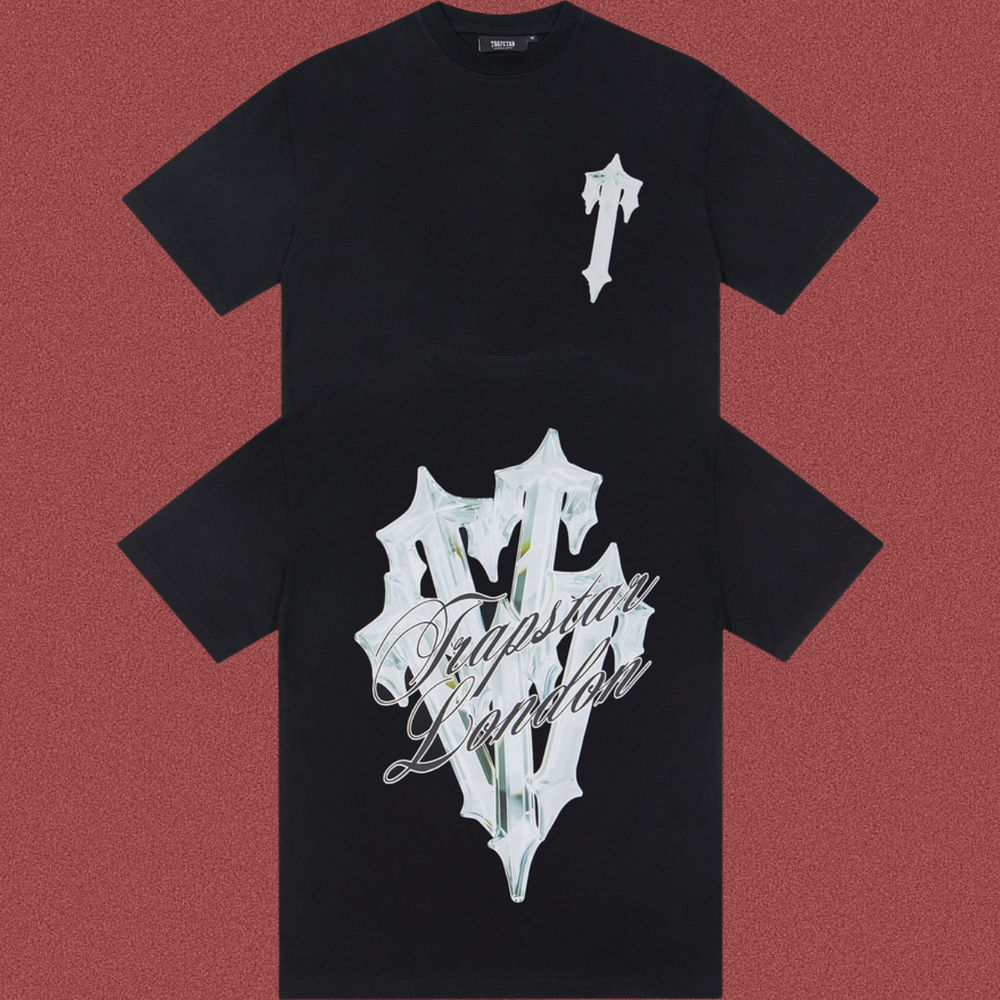 Trapstar Lily Flower & London Script Tee - Black