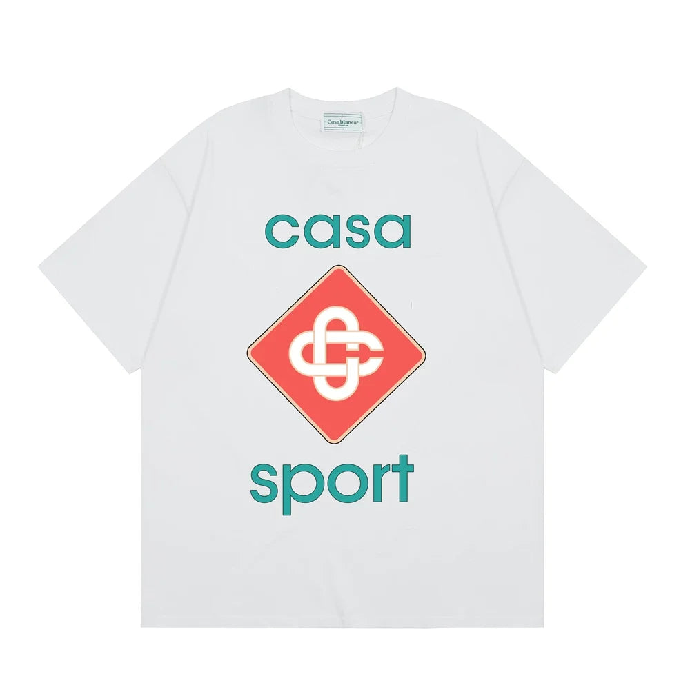 Casablanca Sport Diamond Monogram T-Shirt - White