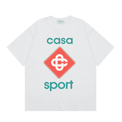 Casablanca Sport Diamond Monogram T-Shirt - White