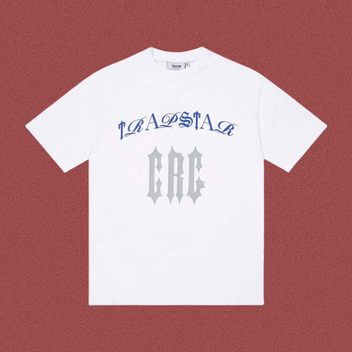 Trapstar Arch Logo & "CRC" Gothic Tee - White/Blue