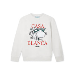 Casablanca Racing Hare Sport Sweatshirt - White