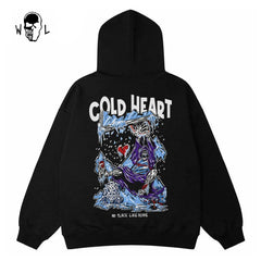 Warren Lotas Cold Heart Ice Theme Hoodie - Black