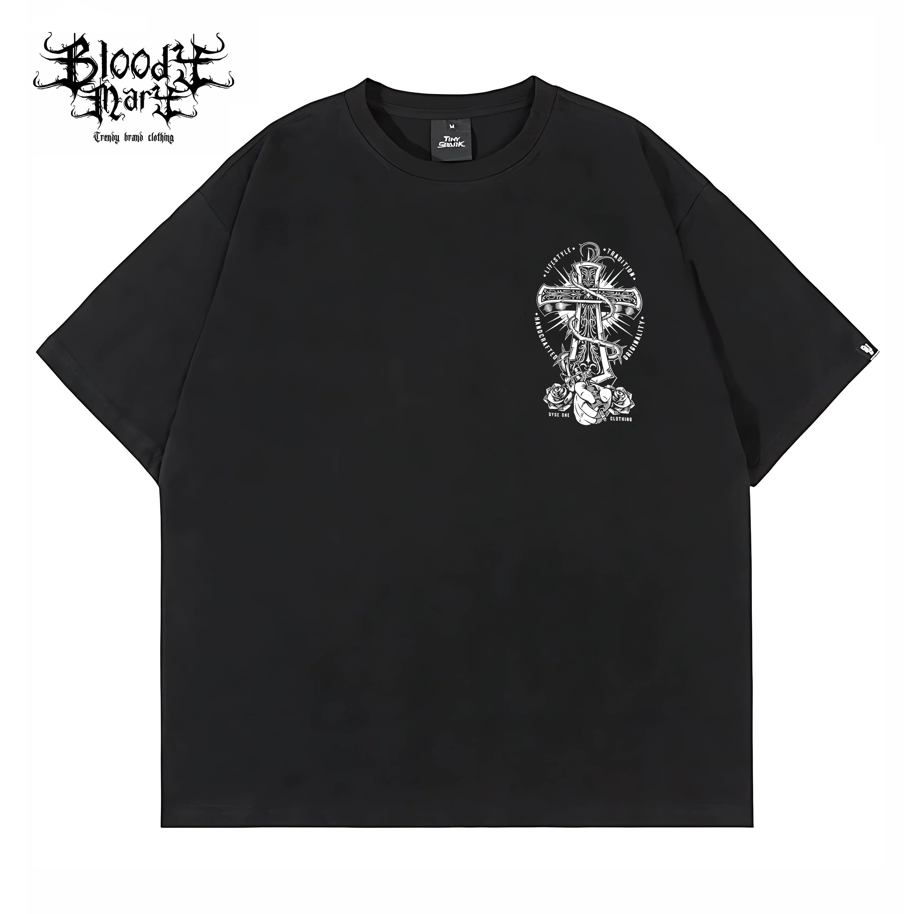 China-Chic Brand American street fancy character short sleeve men's and women's loose cotton heavy weight small crowd hip-hop clown T-shirt