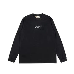 Gallery Dept. Minimalist DEPT. Logo Long Sleeve T-Shirt - Black/White