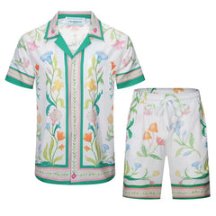 Casablanca Botanical Garden Floral Set - White / Green / Multi